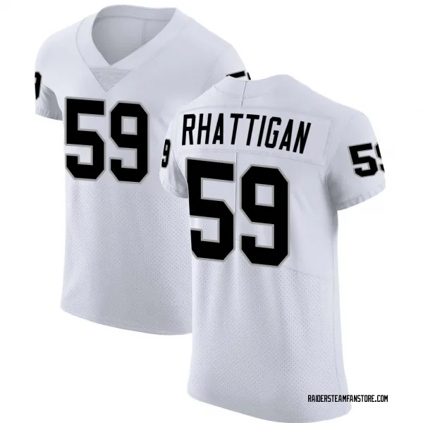 Men's Jon Rhattigan Las Vegas Raiders Elite White Vapor Untouchable Jersey