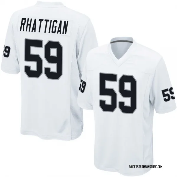 Men's Jon Rhattigan Las Vegas Raiders Game White Jersey