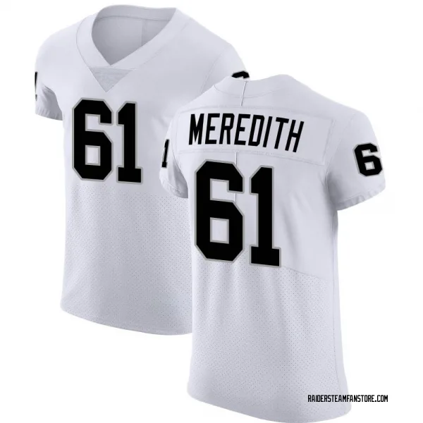 Men's Jordan Meredith Las Vegas Raiders Elite White Vapor Untouchable Jersey