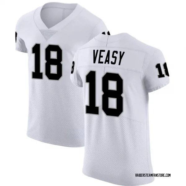 Men's Jordan Veasy Las Vegas Raiders Elite White Vapor Untouchable Jersey