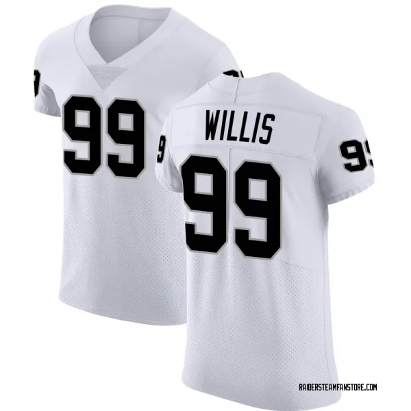 Men's Jordan Willis Las Vegas Raiders Elite White Vapor Untouchable Jersey