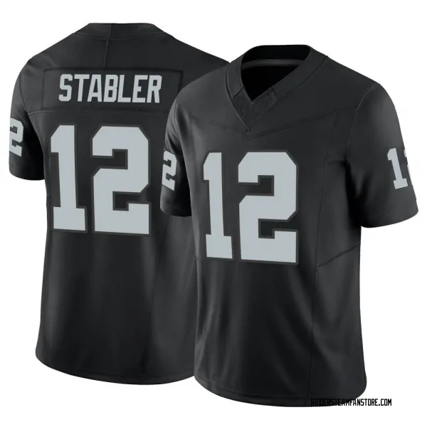 Men's Ken Stabler Las Vegas Raiders Limited Black Vapor F.U.S.E. Jersey