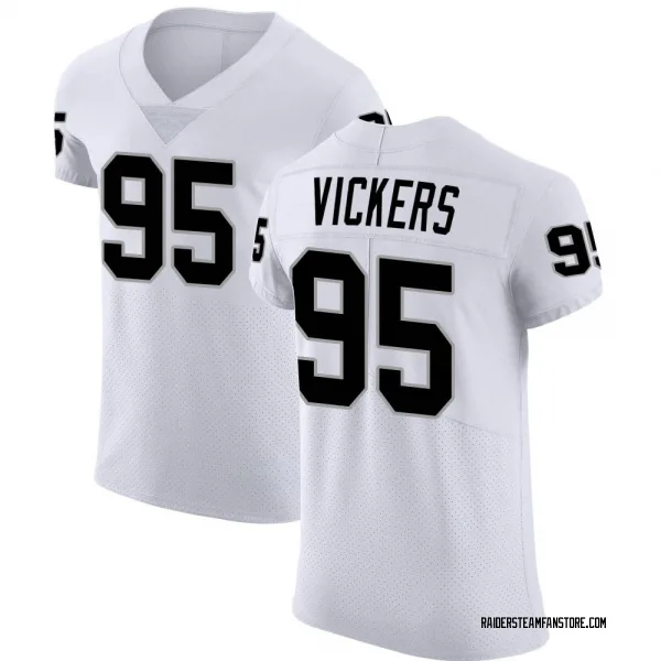 Men's Kendal Vickers Las Vegas Raiders Elite White Vapor Untouchable Jersey
