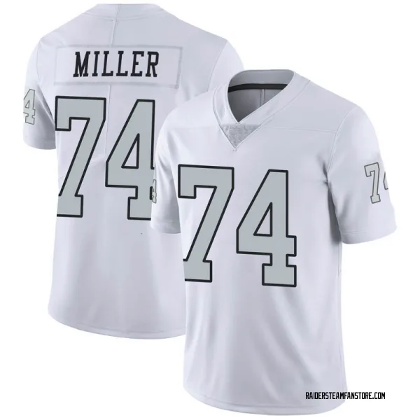 Men's Kolton Miller Las Vegas Raiders Limited White Color Rush Jersey