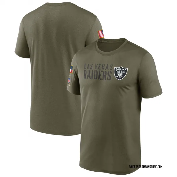 Men's Las Vegas Raiders Legend Olive 2022 Salute to Service Team T-Shirt