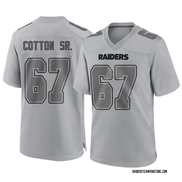 Men's Lester Cotton Sr. Las Vegas Raiders Game Gray Atmosphere Fashion Jersey