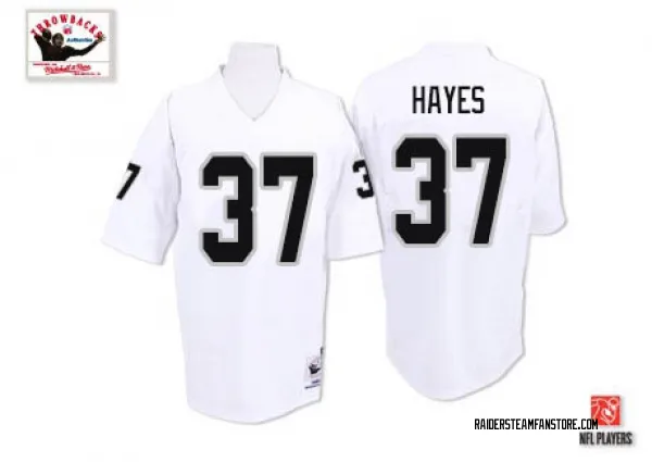 Men's Lester Hayes Las Vegas Raiders Authentic White Throwback Jersey