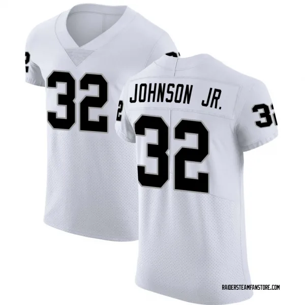 Men's Lonnie Johnson Jr. Las Vegas Raiders Elite White Vapor Untouchable Jersey