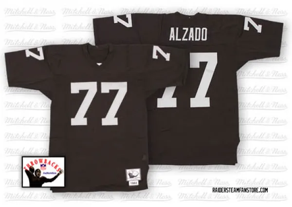 Men's Lyle Alzado Las Vegas Raiders Authentic Black Throwback Jersey