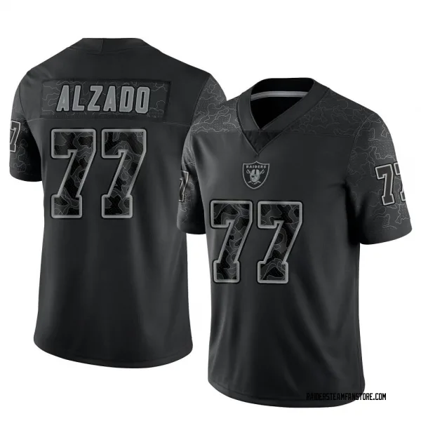 Men's Lyle Alzado Las Vegas Raiders Limited Black Reflective Jersey