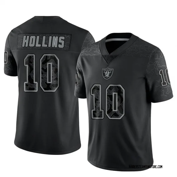 Men's Mack Hollins Las Vegas Raiders Limited Black Reflective Jersey