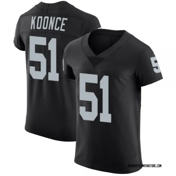 Men's Malcolm Koonce Las Vegas Raiders Elite Black Team Color Vapor Untouchable Jersey