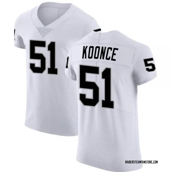 Men's Malcolm Koonce Las Vegas Raiders Elite White Vapor Untouchable Jersey
