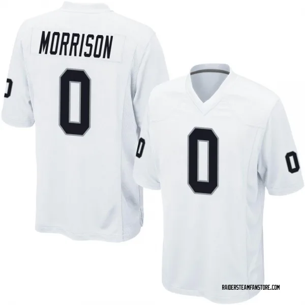 Men's Malkelm Morrison Las Vegas Raiders Game White Jersey