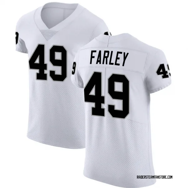 Men's Matthias Farley Las Vegas Raiders Elite White Vapor Untouchable Jersey