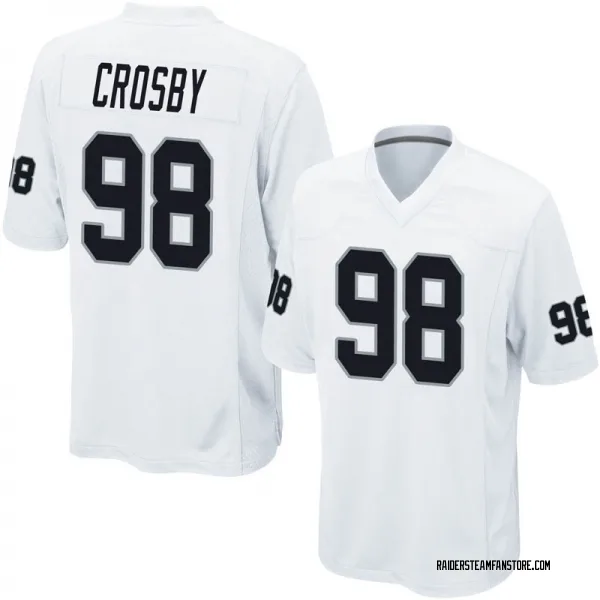 Men's Maxx Crosby Las Vegas Raiders Game White Jersey