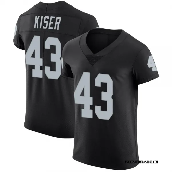 Men's Micah Kiser Las Vegas Raiders Elite Black Team Color Vapor Untouchable Jersey