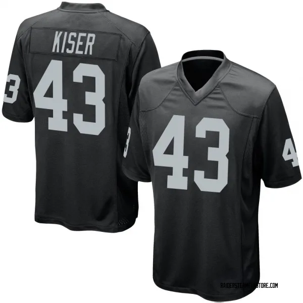 Men's Micah Kiser Las Vegas Raiders Game Black Team Color Jersey