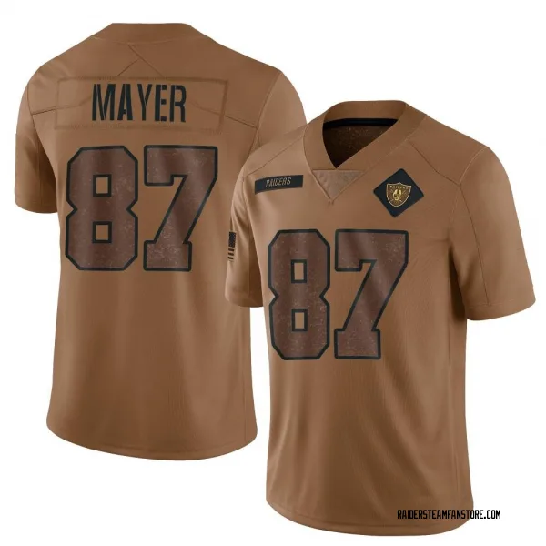 Men's Michael Mayer Las Vegas Raiders Limited Brown 2023 Salute To Service Jersey