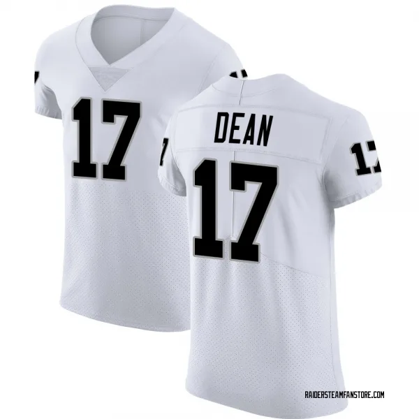 Men's Nakobe Dean Las Vegas Raiders Elite White Vapor Untouchable Jersey