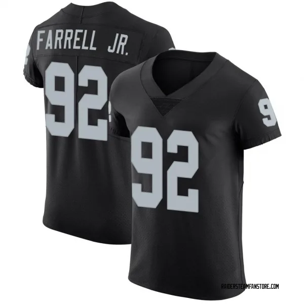 Men's Neil Farrell Jr. Las Vegas Raiders Elite Black Team Color Vapor Untouchable Jersey