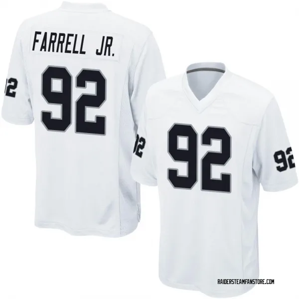 Men's Neil Farrell Jr. Las Vegas Raiders Game White Jersey