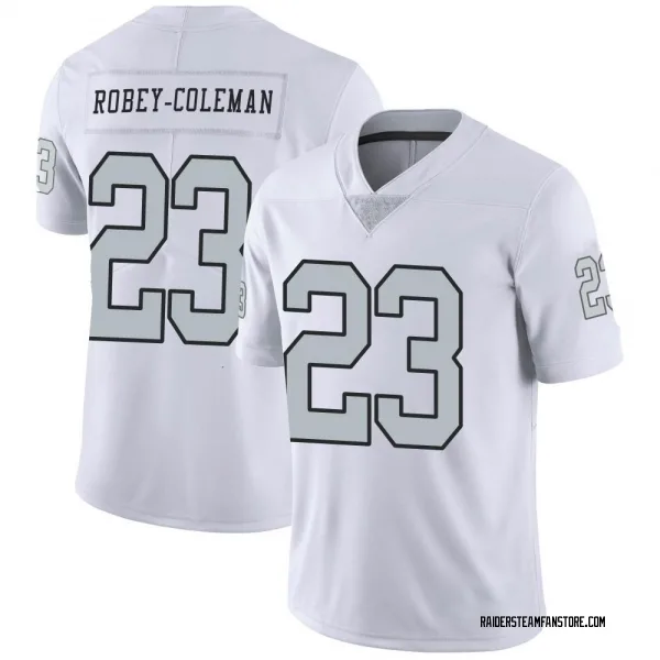 Men's Nickell Robey-Coleman Las Vegas Raiders Limited White Color Rush Jersey
