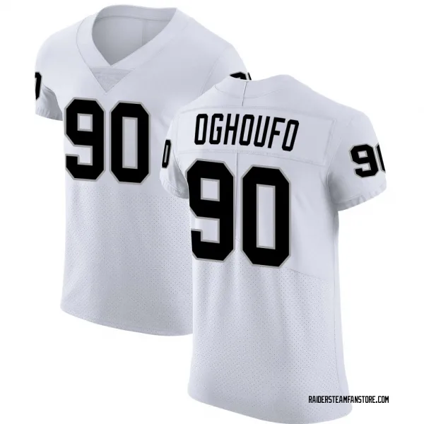 Men's Ovie Oghoufo Las Vegas Raiders Elite White Vapor Untouchable Jersey