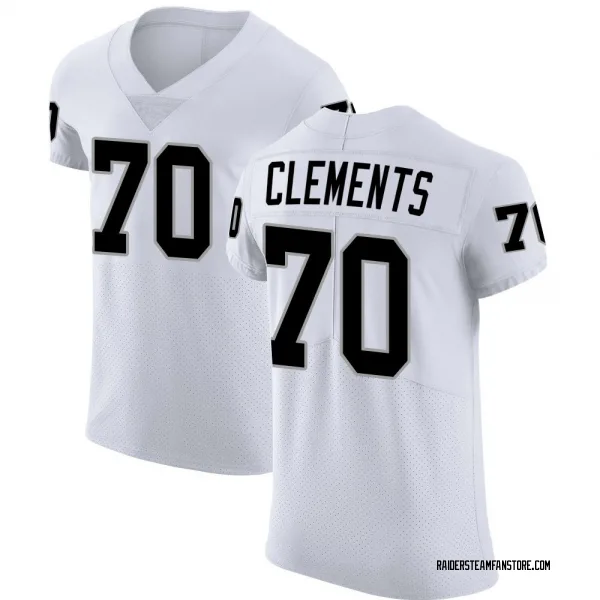 Men's Parker Clements Las Vegas Raiders Elite White Vapor Untouchable Jersey