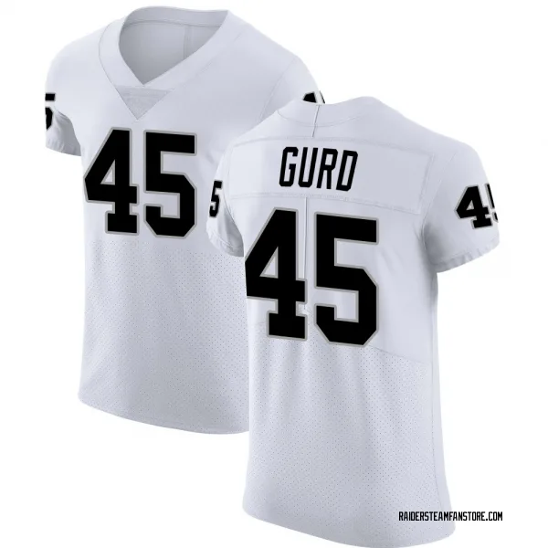 Men's Patrick Gurd Las Vegas Raiders Elite White Vapor Untouchable Jersey