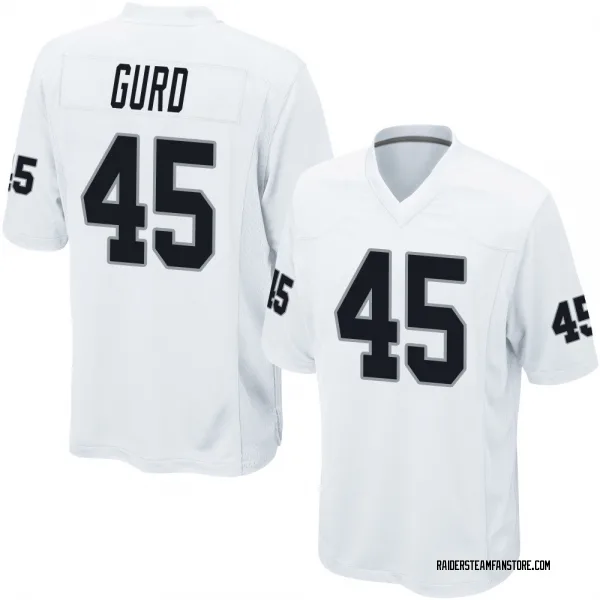 Men's Patrick Gurd Las Vegas Raiders Game White Jersey