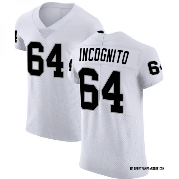 Men's Richie Incognito Las Vegas Raiders Elite White Vapor Untouchable Jersey
