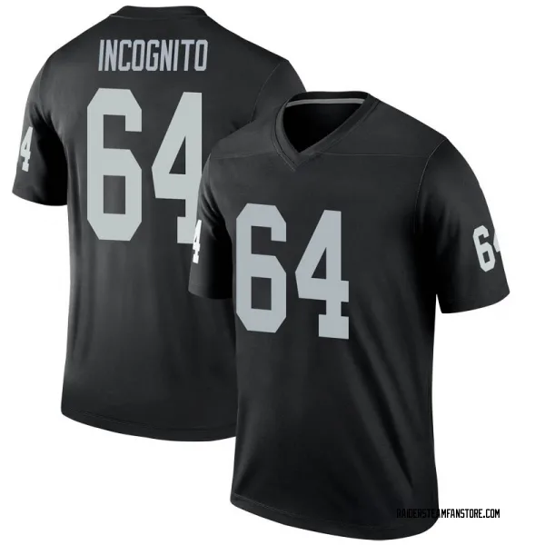 Men's Richie Incognito Las Vegas Raiders Legend Black Jersey