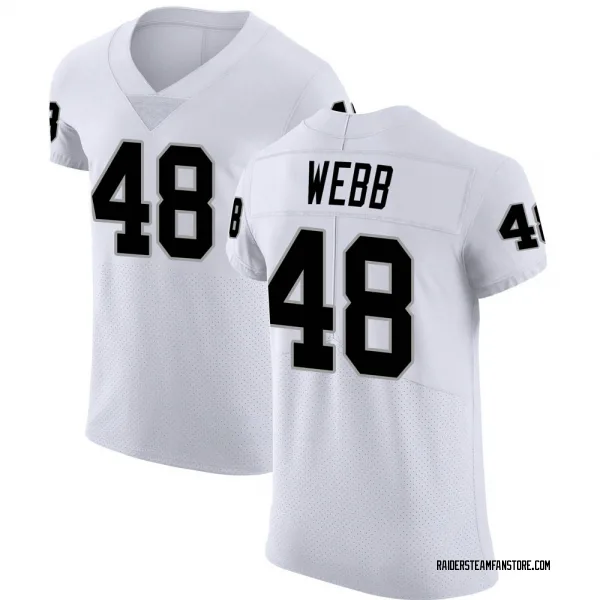Men's Sam Webb Las Vegas Raiders Elite White Vapor Untouchable Jersey