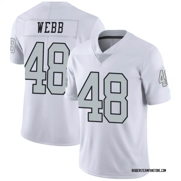 Men's Sam Webb Las Vegas Raiders Limited White Color Rush Jersey