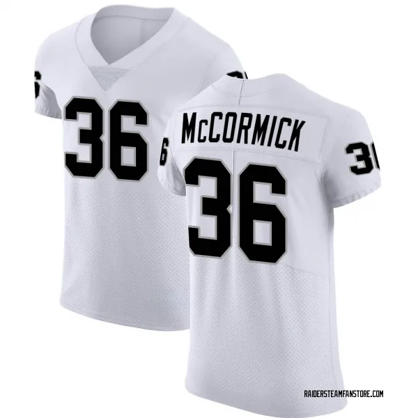 Men's Sincere McCormick Las Vegas Raiders Elite White Vapor Untouchable Jersey