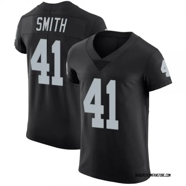 Men's Sutton Smith Las Vegas Raiders Elite Black Team Color Vapor Untouchable Jersey