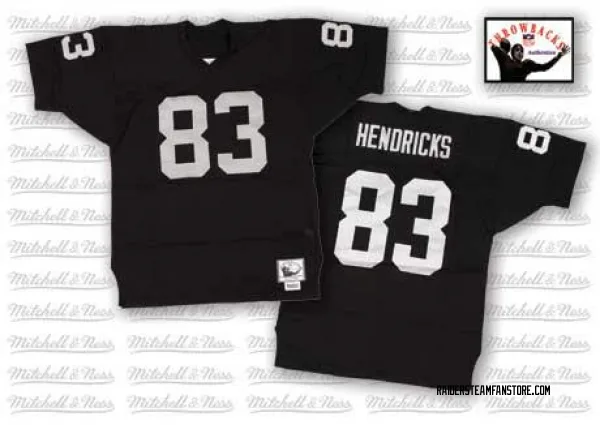 Men's Ted Hendricks Las Vegas Raiders Authentic Black Team Color Throwback Jersey