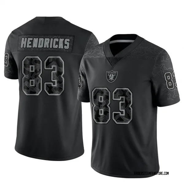 Men's Ted Hendricks Las Vegas Raiders Limited Black Reflective Jersey