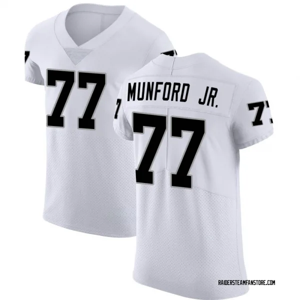 Men's Thayer Munford Jr. Las Vegas Raiders Elite White Vapor Untouchable Jersey