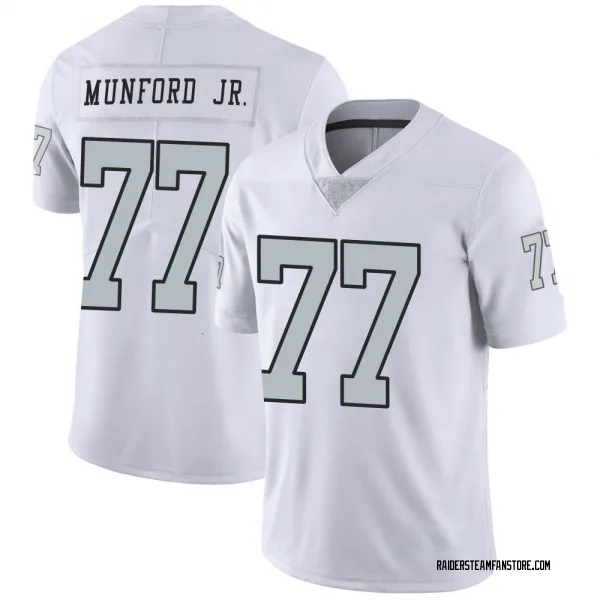 Men's Thayer Munford Jr. Las Vegas Raiders Limited White Color Rush Jersey