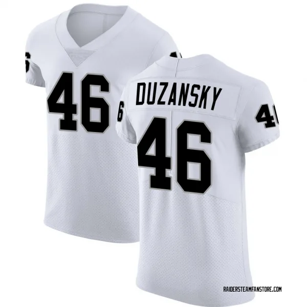 Men's Tyler Duzansky Las Vegas Raiders Elite White Vapor Untouchable Jersey