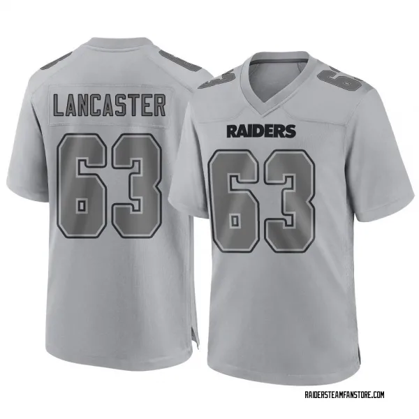Men's Tyler Lancaster Las Vegas Raiders Game Gray Atmosphere Fashion Jersey