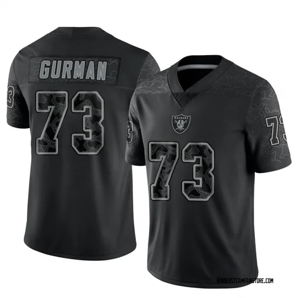 Men's Vitaliy Gurman Las Vegas Raiders Limited Black Reflective Jersey