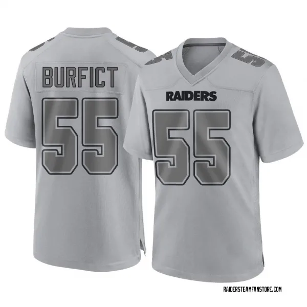 Men's Vontaze Burfict Las Vegas Raiders Game Gray Atmosphere Fashion Jersey