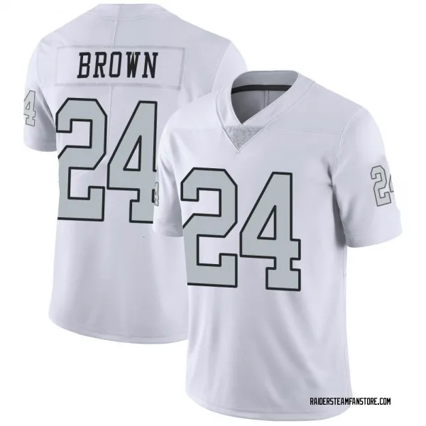 Men's Willie Brown Las Vegas Raiders Limited White Color Rush Jersey