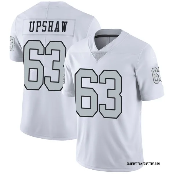 Men's Wilson Gene Upshaw Las Vegas Raiders Limited White Color Rush Jersey
