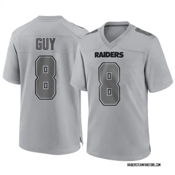 Men's Wilson Ray Guy Las Vegas Raiders Game Gray Atmosphere Fashion Jersey