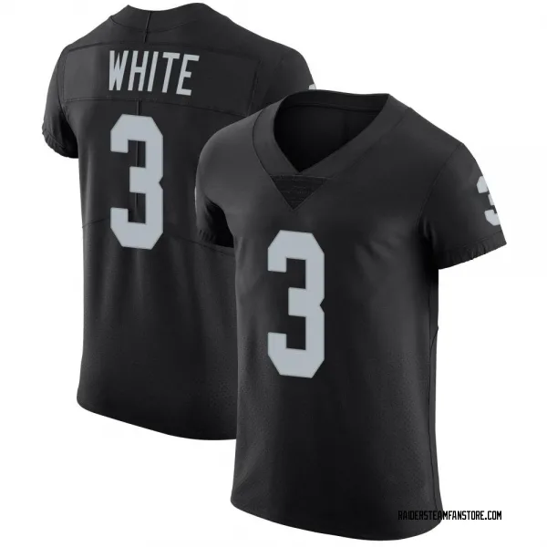 Men's Zamir White Las Vegas Raiders Elite Black Team Color Vapor Untouchable Jersey