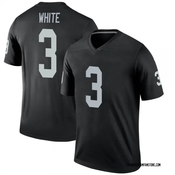 Men's Zamir White Las Vegas Raiders Legend Black Jersey